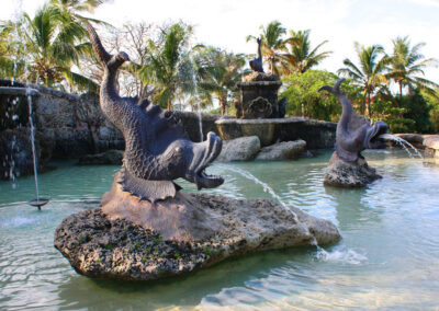 Dolphin fountain